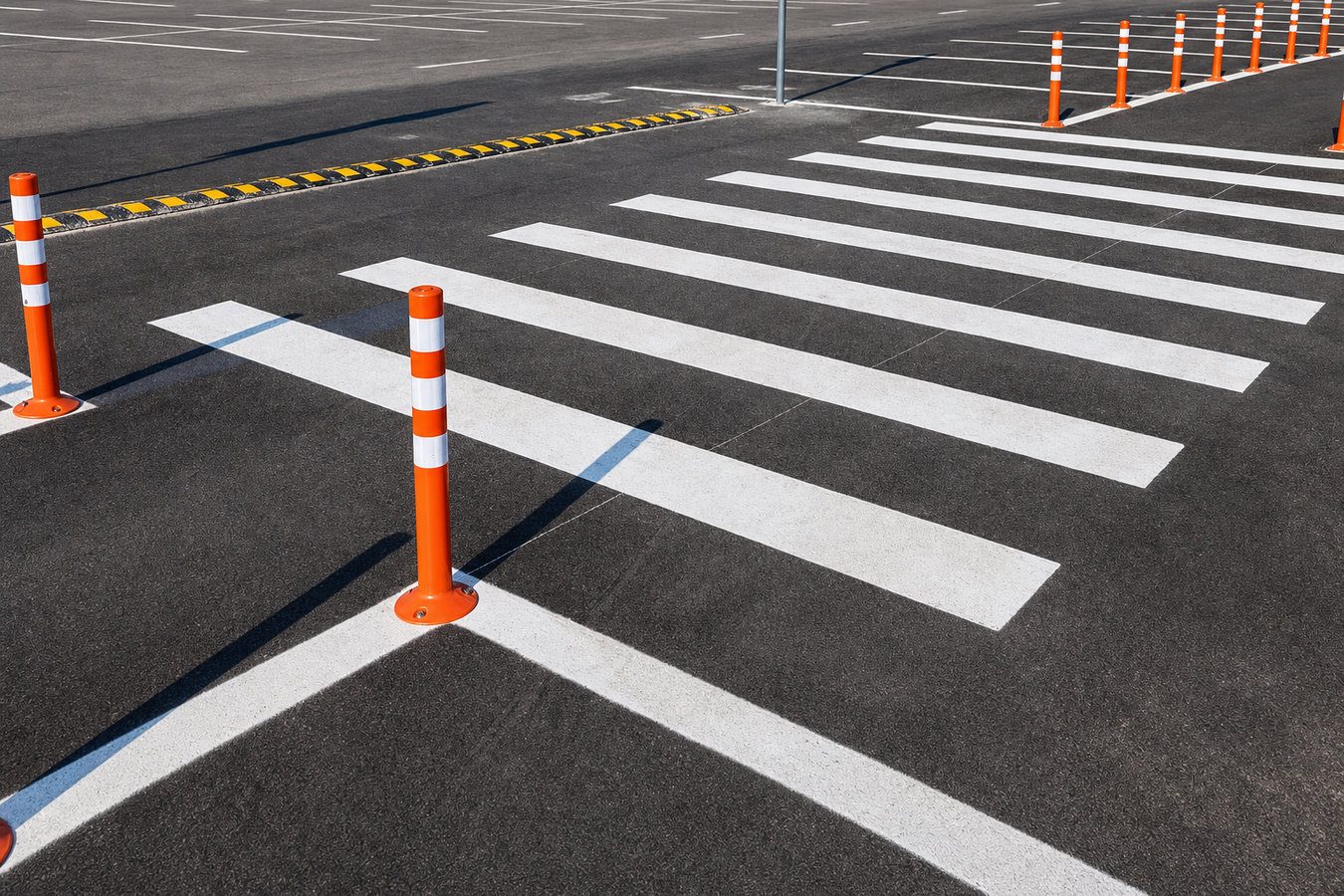 Parking lot striping
